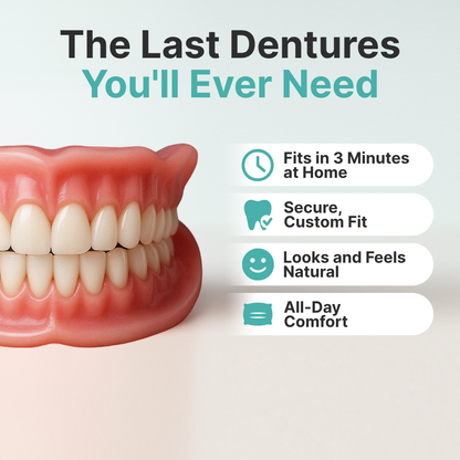 ✨Ends Today: 70% OFF! Coredew™⏰ Custom-Fit Full Functional Dentures Make you more confident